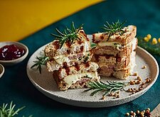 Image of Sandwich Häppchen mit Lyoner und Gouda