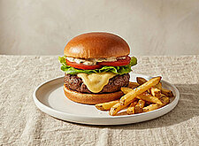 Image of Fondue Burger mit Raclettekäse