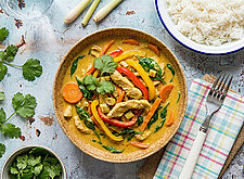 Image of Putencurry mit buntem Gemüse und Zitronengras