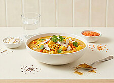 Image of Linsencurry mit Mango und Kokos