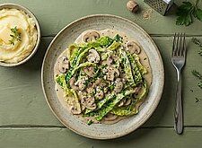 Image of Wirsinggemüse mit Pilzen