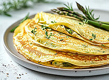 Image of Pfannkuchen mit Spargel