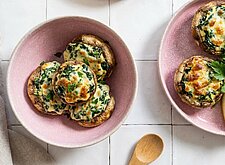Image of Gefüllte Champignons mit Spinat und Käse