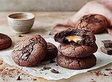 Image of Caramel filled Chocolate Cookies