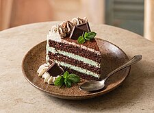 Image of Gefüllter Schokoladen-Minz-Kuchen