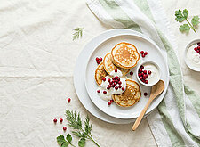Image of Blinis mit Wildpreiselbeeren