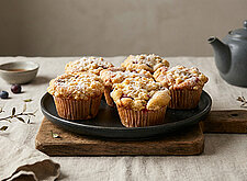 Image of Rhabarber Muffins mit Streuseln
