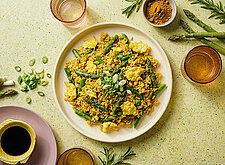 Image of Eierreis mit Spargel