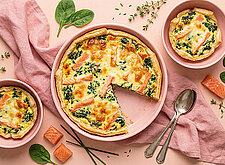 Image of Spinat-Quiche mit Lachs