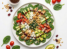 Image of Spinatsalat mit Preiselbeerdressing