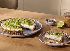 Image of Kiwi Chia Tarte mit Kokos und Limette