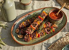 Image of Knoblauch-Steakspiesse