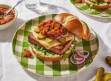Image of Vegane Leberkäse-Burger
