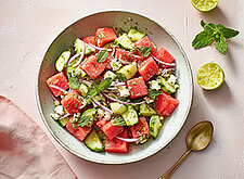 Image of Wassermelonensalat mit Minze und Feta