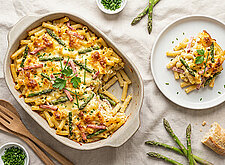 Image of Makkaroniauflauf mit Spargel