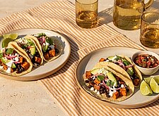 Image of Süßkartoffel Tacos mit Bohnen