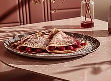 Image of Crépes mit Himbeeren