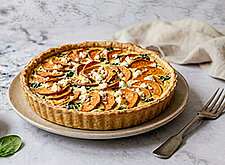 Image of Quiche mit Spinat, Süßkartoffel & Feta