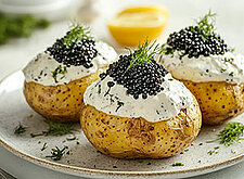 Image of Pellkartoffeln mit Kaviarcreme