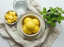 Image of Ananas Basilikum Sorbet