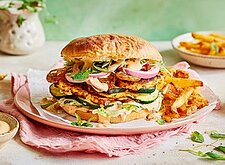 Image of Halloumi Burger mit Honig Senf Sauce