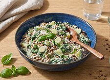 Image of Linsen Quark Salat mit Spinat