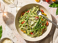 Image of Reisnudeln mit Bärlauch und Gemüse