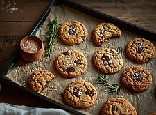 Image of Rosmarin Cookies mit Schokoladenstückchen