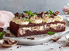 Image of Gefüllter Minz Schokoladen Kuchen