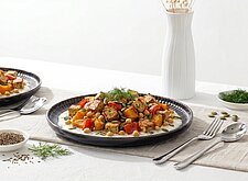 Image of Tofu Kichererbsen Pfanne mit Kürbis