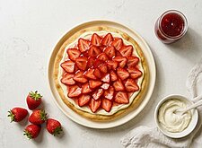 Image of Erdbeer Cheesecake Pizza