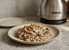 Image of Cremiges Pilz Risotto mit Thymian