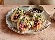 Image of Vegane Bao Buns mit "Pulled Mushrooms"