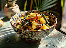 Image of Spargelpfanne mit Rinderfilet