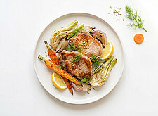 Image of Schweinekoteletts und Herbstgemüse