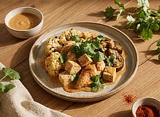 Image of Hühnerbrust mit Tofu und Blumenkohl