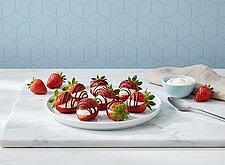 Image of Gefüllte Erdbeeren mit Käsecreme