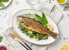 Image of Gebratene Forelle mit Bärlauch