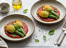 Image of Zucchiniblüten mit Kalbfleischfüllung