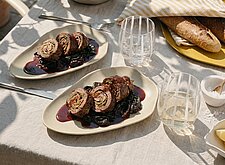 Image of Rinderrouladen auf Rotwein Spinat
