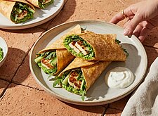 Image of Halloumi Wraps mit Erbsen Smash