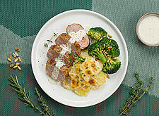 Image of Schweinefilet mit Kartoffelgratin