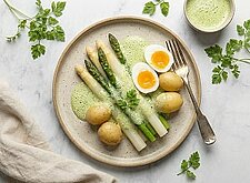 Image of Spargel in Kerbelschaumsauce