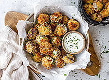 Image of Knusprige Air Fryer Pilze