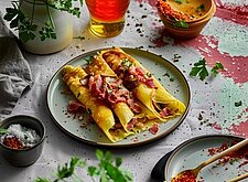 Image of Crêpes mit Pilzen
