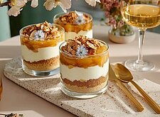 Image of Tonkabohnencreme mit Bratapfelkompott