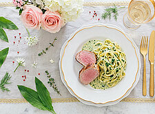 Image of Schweinefilet in Bärlauch Sahnesauce