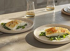 Image of Seelachsfilet mit Rahmspinat