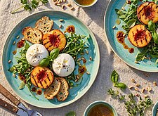 Image of Peach Burrata Glow Salad