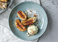 Image of Gebackene Banane aus der Heißluftfritteuse